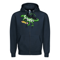 Navy teacher saurus Zipper Hoodie - MaliasSmallBusiness