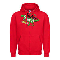 Red teacher saurus Zipper Hoodie - MaliasSmallBusiness