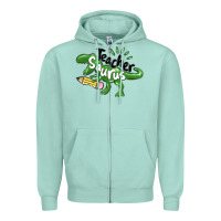 Seafoam teacher saurus Zipper Hoodie - MaliasSmallBusiness
