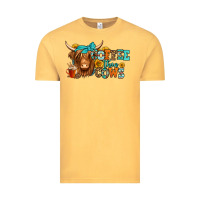 Vintage Mustard coffee then cows longhaired cow Vintage Tee - Jasminsmagicworld