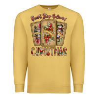 Antique Gold dont stop believin christmas Premium Sweatshirt - SublimationCraftShop