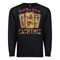 Black dont stop believin christmas Premium Sweatshirt - SublimationCraftShop