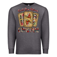 Charcoal Heather dont stop believin christmas Premium Sweatshirt - SublimationCraftShop