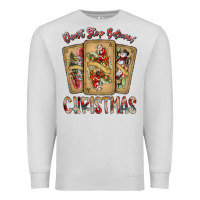 Dove Grey dont stop believin christmas Premium Sweatshirt - SublimationCraftShop