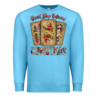 Ocean Blue dont stop believin christmas Premium Sweatshirt - SublimationCraftShop