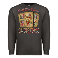 Smoke dont stop believin christmas Premium Sweatshirt - SublimationCraftShop