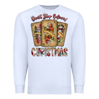 White dont stop believin christmas Premium Sweatshirt - SublimationCraftShop