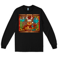 Black western christmas reindeer Long Sleeve Tee - Jasminsmagicworld