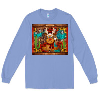 Colony Blue western christmas reindeer Long Sleeve Tee - Jasminsmagicworld