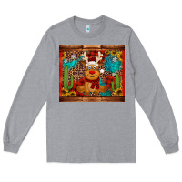 Heather Grey western christmas reindeer Long Sleeve Tee - Jasminsmagicworld