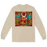 Mushroom western christmas reindeer Long Sleeve Tee - Jasminsmagicworld