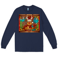 Navy western christmas reindeer Long Sleeve Tee - Jasminsmagicworld