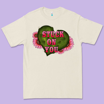 Valentine's Day Stuck On You Heart Sunflowers Premium Tee Designed By Ranaportraitstore