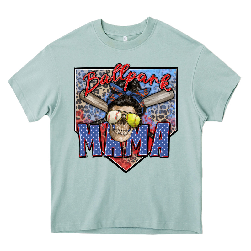 Ballpark Mama Heavy Core Tee by Zillion Design Studio | Teevron