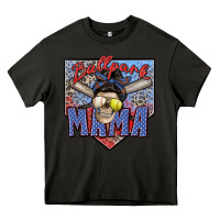 Asphalt ballpark mama Heavy Core Tee - Zillion Design Studio