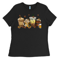 Black beer coffee cups Ladies Tee - texasbilliewilder