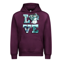 Mauve Wine love winter Urban Hoodie - CowGirlArtShop