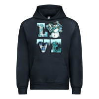 Navy love winter Urban Hoodie - CowGirlArtShop