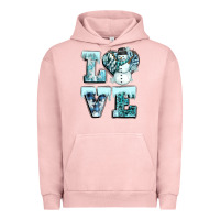 Pigment Salmon love winter Urban Hoodie - CowGirlArtShop