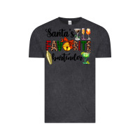 Vintage Black santa's favorite bartender Vintage Tee - AdoDesignShop