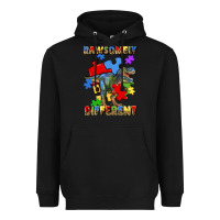 Black rawsomely different autism t rex Heavyweight Hoodie - Artiststas
