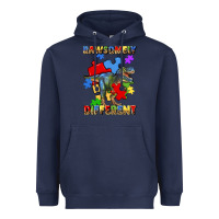 Navy rawsomely different autism t rex Heavyweight Hoodie - Artiststas