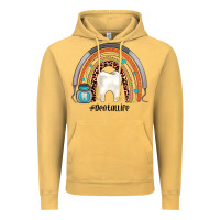 Vintage Mustard dentallife rainbow Vintage Hoodie - JahusDesignShop