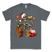 Charcoal Heather christmas skeleton coffee Classic Tee - Jasminsmagicworld