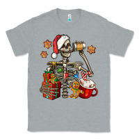 Heather Grey christmas skeleton coffee Classic Tee - Jasminsmagicworld
