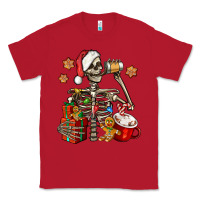 Red christmas skeleton coffee Classic Tee - Jasminsmagicworld