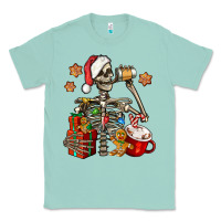 Seafoam christmas skeleton coffee Classic Tee - Jasminsmagicworld