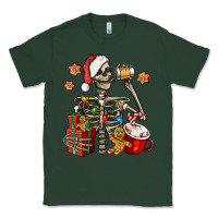 Sports Green christmas skeleton coffee Classic Tee - Jasminsmagicworld