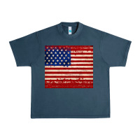 American Flag Tumbler Urban Heavy Tee | Teevron