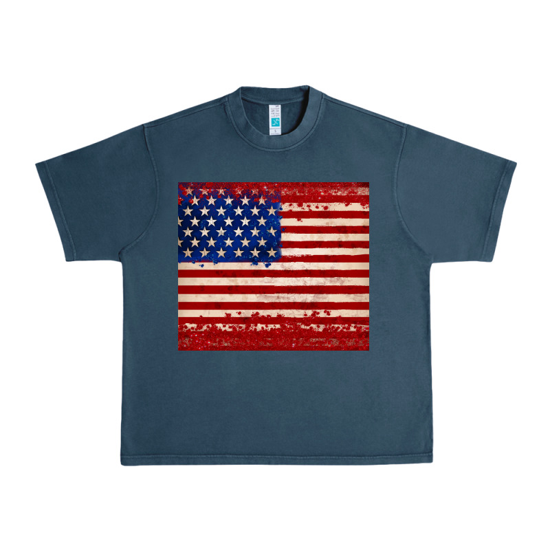 American Flag Tumbler Urban Heavy Tee by JahusDesignShop | Teevron