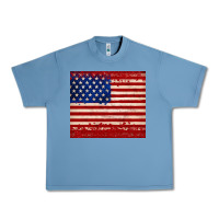 Pebble Blue american flag tumbler Urban Heavy Tee - JahusDesignShop