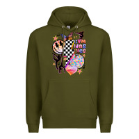 Army Green retro gymnastics Premium Hoodie - JahusDesignShop