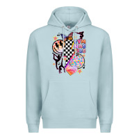 Blue Mist retro gymnastics Premium Hoodie - JahusDesignShop