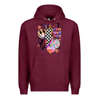 Burgundy retro gymnastics Premium Hoodie - JahusDesignShop