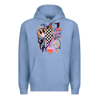 Colony Blue retro gymnastics Premium Hoodie - JahusDesignShop