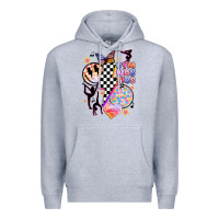 Heather Grey retro gymnastics Premium Hoodie - JahusDesignShop