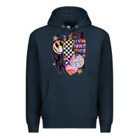 Navy retro gymnastics Premium Hoodie - JahusDesignShop