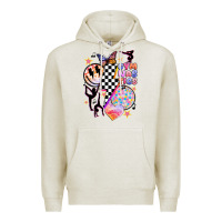 Oatmeal Heather retro gymnastics Premium Hoodie - JahusDesignShop
