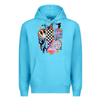 Ocean Blue retro gymnastics Premium Hoodie - JahusDesignShop