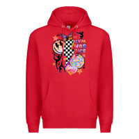 Red retro gymnastics Premium Hoodie - JahusDesignShop