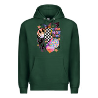 Sports Green retro gymnastics Premium Hoodie - JahusDesignShop
