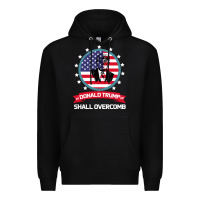 Black DONALD TRUMP 2016 WE SHALL OVERCOMB Premium Hoodie - Bettercallsaul