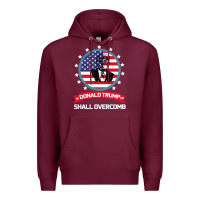 Burgundy DONALD TRUMP 2016 WE SHALL OVERCOMB Premium Hoodie - Bettercallsaul