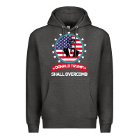 Charcoal Heather DONALD TRUMP 2016 WE SHALL OVERCOMB Premium Hoodie - Bettercallsaul