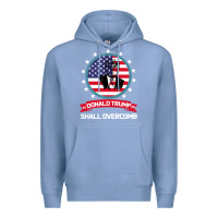 Colony Blue DONALD TRUMP 2016 WE SHALL OVERCOMB Premium Hoodie - Bettercallsaul