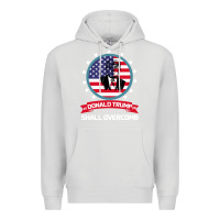 Dove Grey DONALD TRUMP 2016 WE SHALL OVERCOMB Premium Hoodie - Bettercallsaul